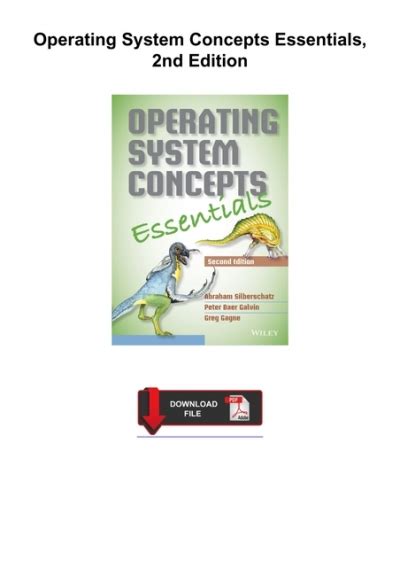 Operating System Concepts Essentials 2nd Edition Reader