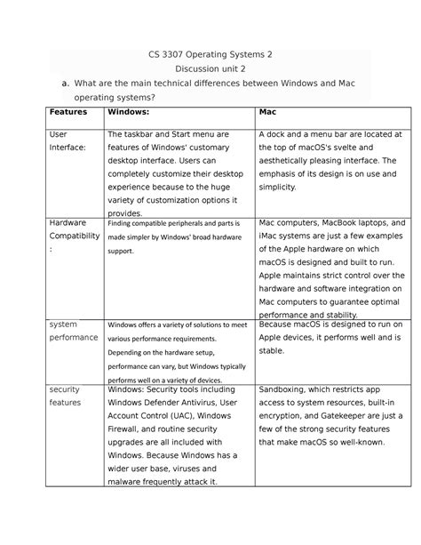Operating Systems 2 Oregon State Univesrity Course Catalog