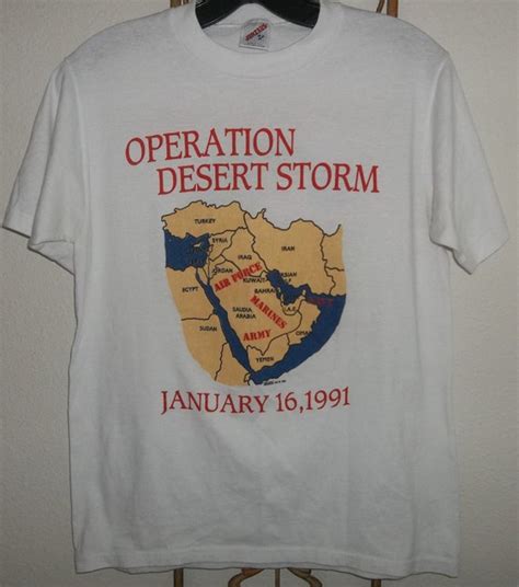 Operation Desert Storm T-Shirts: A Symbol of Patriotism and Remembrance