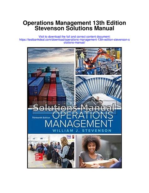 Operation management stevenson answer key Ebook PDF