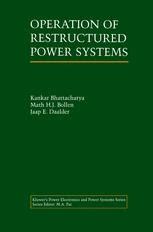 Operation of Restructured Power Systems 1st Edition Kindle Editon