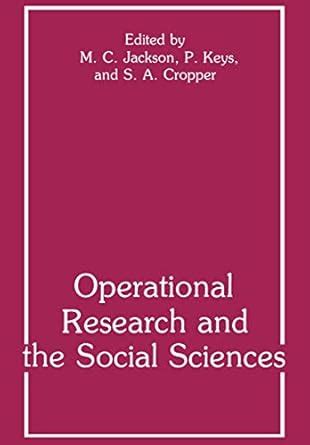 Operational Research and the Social Sciences 25 Years On - Conference Proceedings Doc
