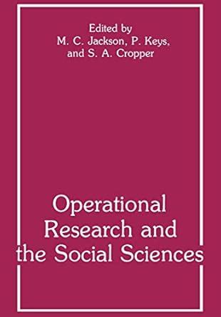 Operational Research and the Social Sciences 25 Years On - Conference Proceedings Doc