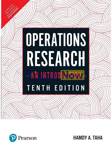 Operations Researc  An Introduction Reader