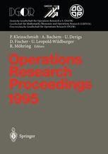 Operations Research Proceedings 1995 Selected Papers of the Symposium on Operations Research (SOR 9 Epub