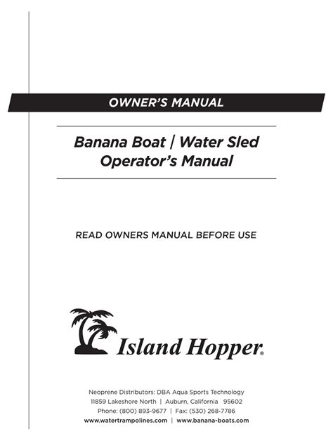 Operator Manual Island Hopper Water Ebook Reader