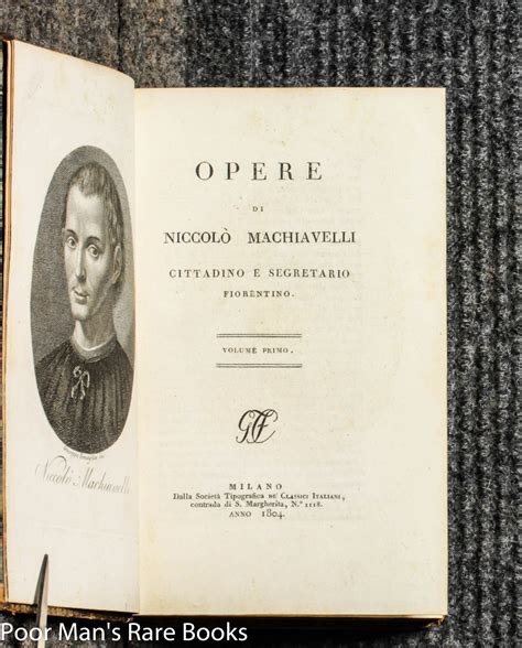 Opere Di Niccolò Machiavelli Cittadino E Segretario Fiorentino Italian Edition Epub