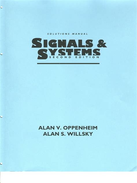 Oppenheim Signal Systems Solutions Doc