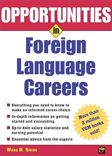 Opportunities in Foreign Language Careers Revised Edition Kindle Editon