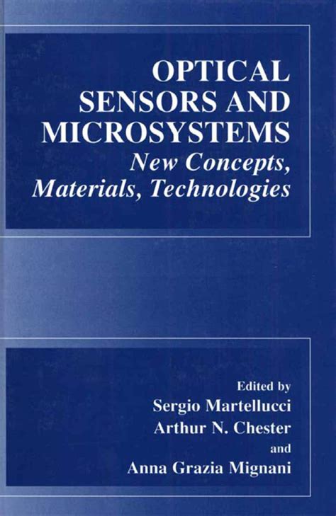 Optical Sensors and Microsystems New Concepts, Materials, Technologies 1st Edition Epub