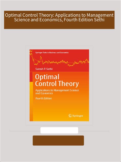 Optimal Control Theory Applications to Management Science and Economics 2nd Edition Reader