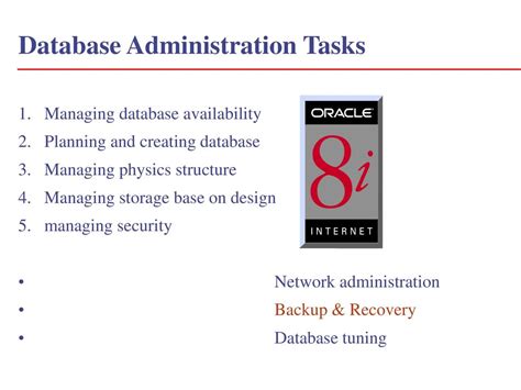 Oracle 8i Dba Performance Tuning and Network Administration Reader