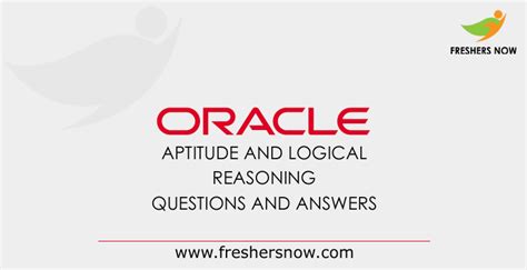 Oracle Aptitude Test Questions And Answers PDF