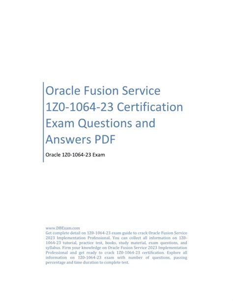 Oracle Certification Questions Answers Epub