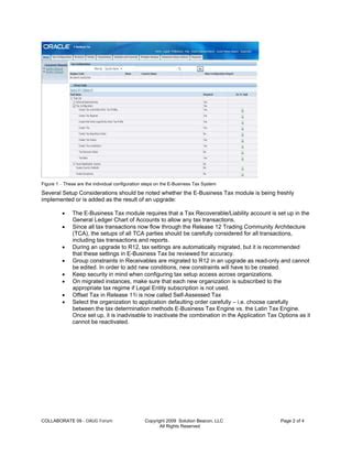 Oracle E Business Tax Engine Solution Beacon 2 Doc