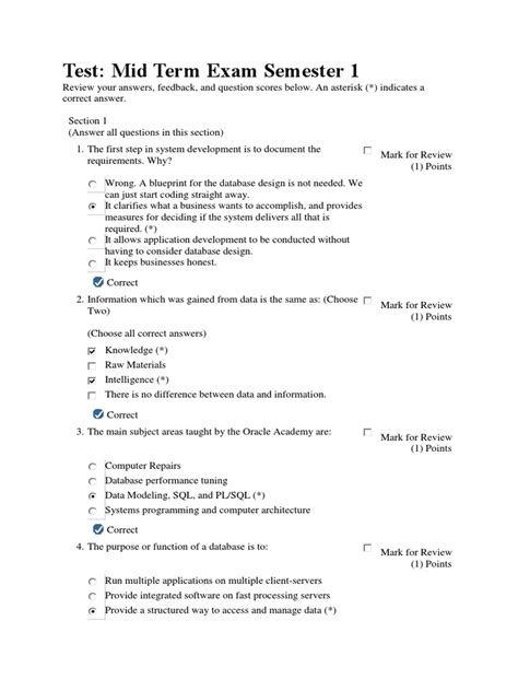 Oracle Mid Term Exam Answers Reader