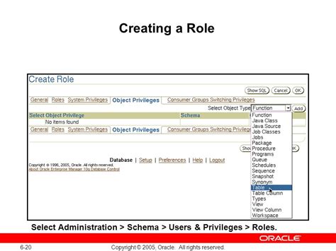 Oracle Select Catalog Role Privileges
