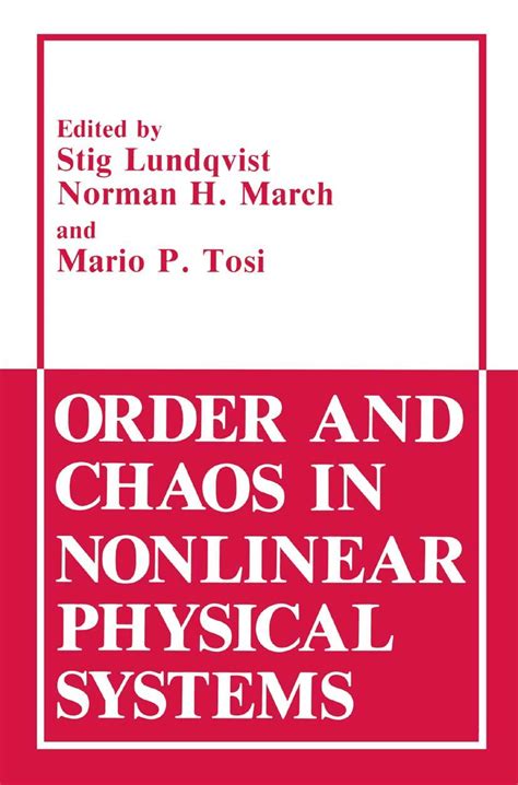 Order and Chaos in Nonlinear Physical Systems 1st Edition Epub