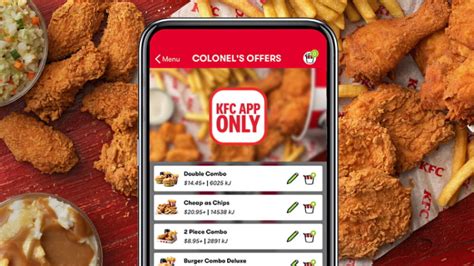 Order online or via the KFC app: