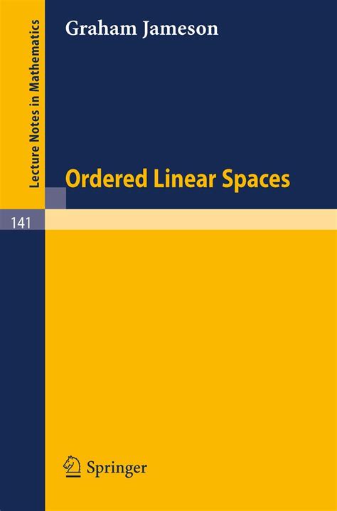 Ordered Linear Spaces Reader