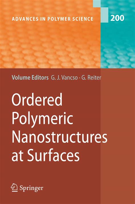 Ordered Polymeric Nanostructures at Surfaces 1st Edition PDF