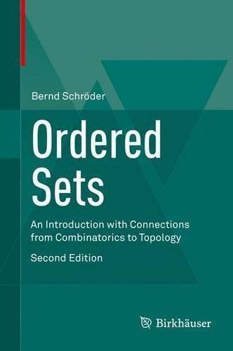 Ordered Sets An Introduction 1st Edition Epub