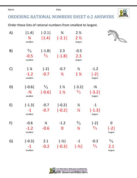 Ordering For Rational Numbers Independence Practice Answers Kindle Editon