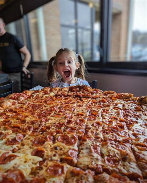 Ordering too large a pizza: