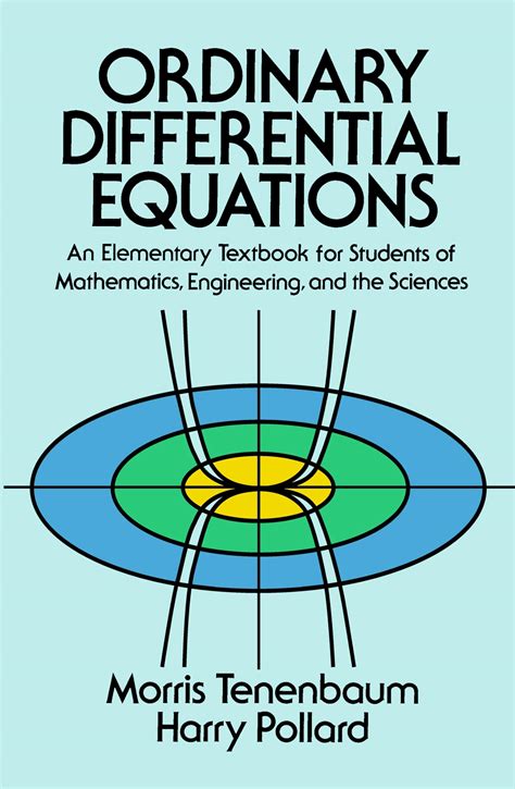 Ordinary Differential Equations Tenenbaum Solutions Manual Kindle Editon