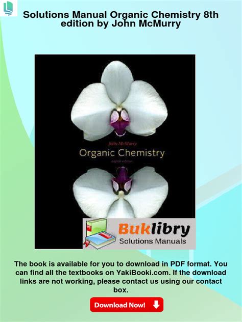 Organic Chemistry John Mcmurry 8th Edition Solutions Manual Download Kindle Editon