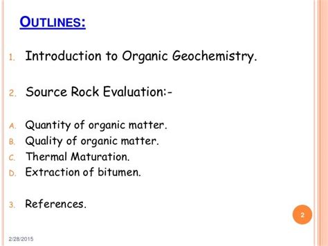 Organic Geochemistry Reader