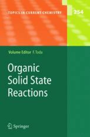 Organic Solid State Reactions 1st Edition Reader