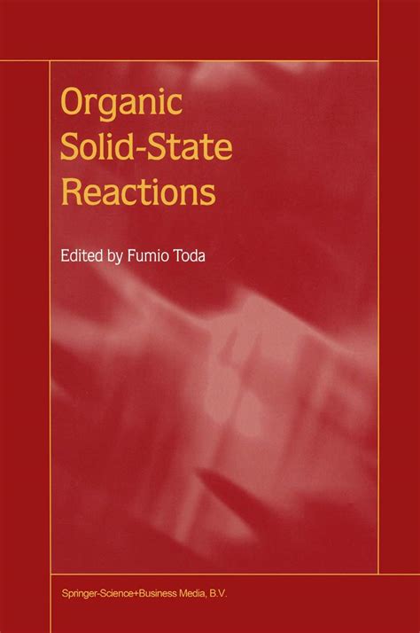 Organic Solid State Reactions 1st Edition Kindle Editon