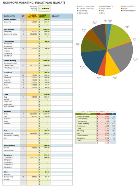 Organization Budget Template