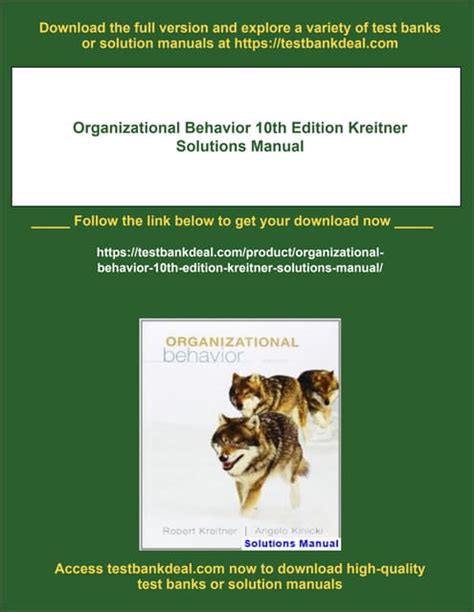 Organizational Behavior Kreitner 9th Edition - Bing PDF Kindle Editon