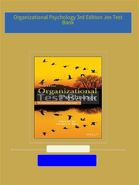 Organizational Psychology 3rd Edition Doc