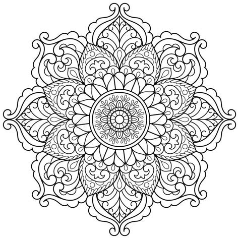 Oriental Flower Adult Coloring Book
