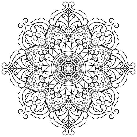 Oriental Flower Adult Coloring Book