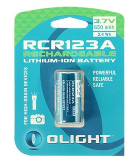 Original Olight RCR123A Rechargeable Battery Kindle Editon