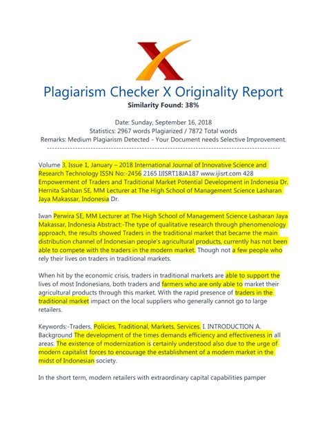 Originality Report Checking for Possible Plagiarism Click View for pdf Reader