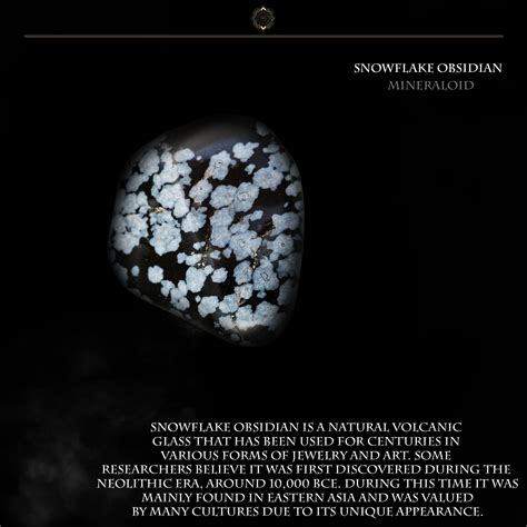 Origins and Composition of Snowflake Obsidian