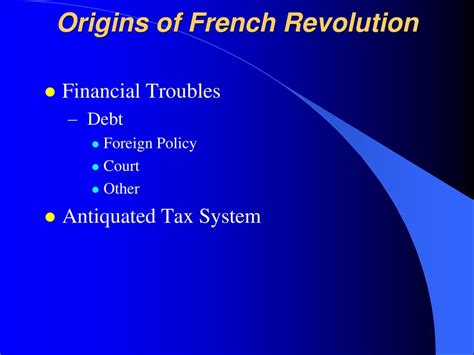 Origins in the French Court: