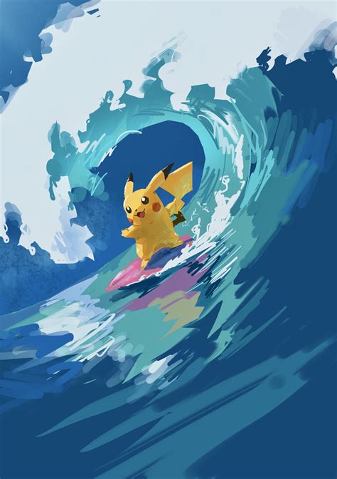 Origins of Surfing Pikachu