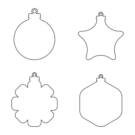 Ornament Cut Out Template