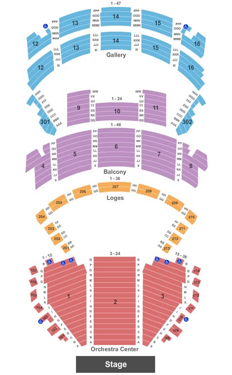 Orpheum New Orleans Seating Chart