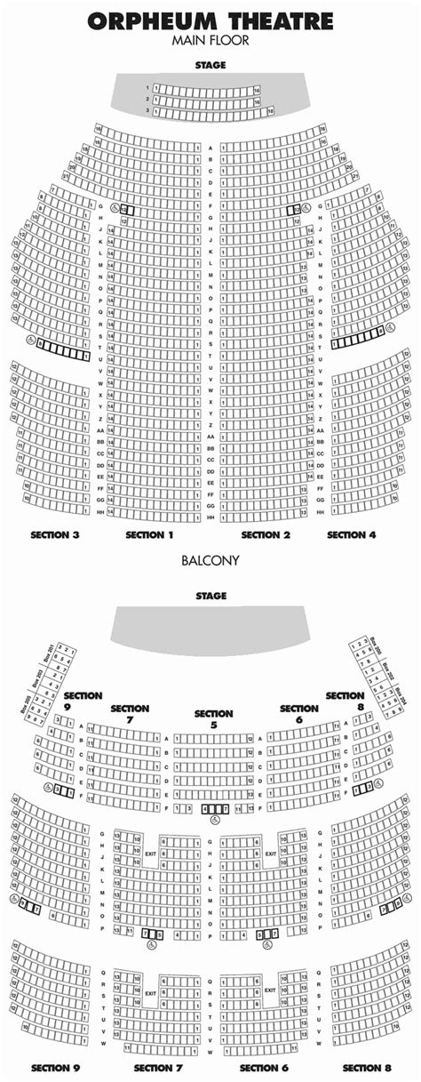 Orpheum Theater Mn Seating Chart