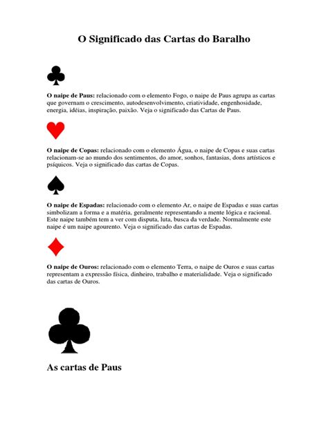 Os Significados Profundos das Cartas de Baralho: Um Guia Essencial