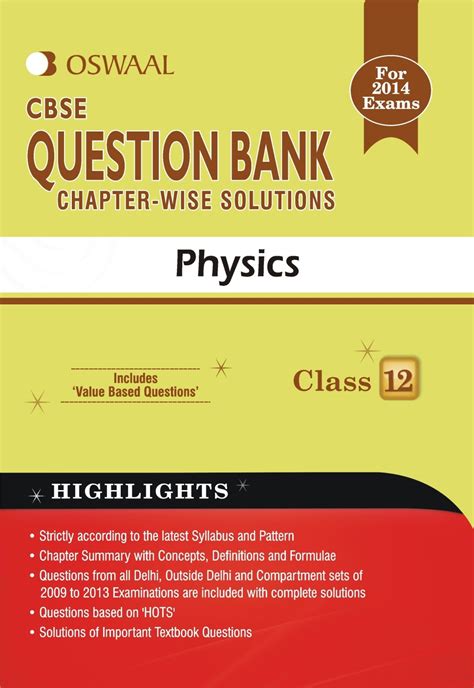 Oswaal Chapter Wise Physics Solutions Bank Kindle Editon