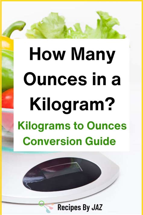 Ounces in a Kg: A Comprehensive Guide