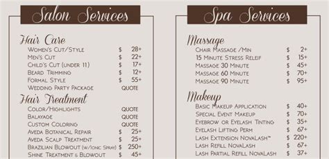 Our Menu of Services